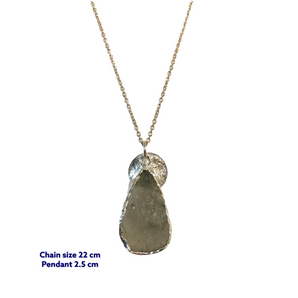 Tear Drop Aqua Marine Stone Necklace