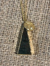 Triangle Druzy Gold Necklace