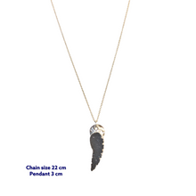 Wing Druzy Stone Necklace