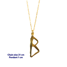 Yoga Letter B Necklace