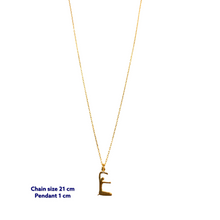 Yoga Letter E Necklace