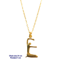 Yoga Letter E Necklace