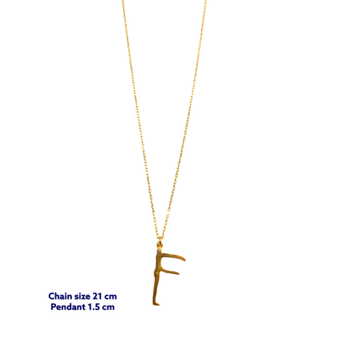 Yoga Letter F Necklace