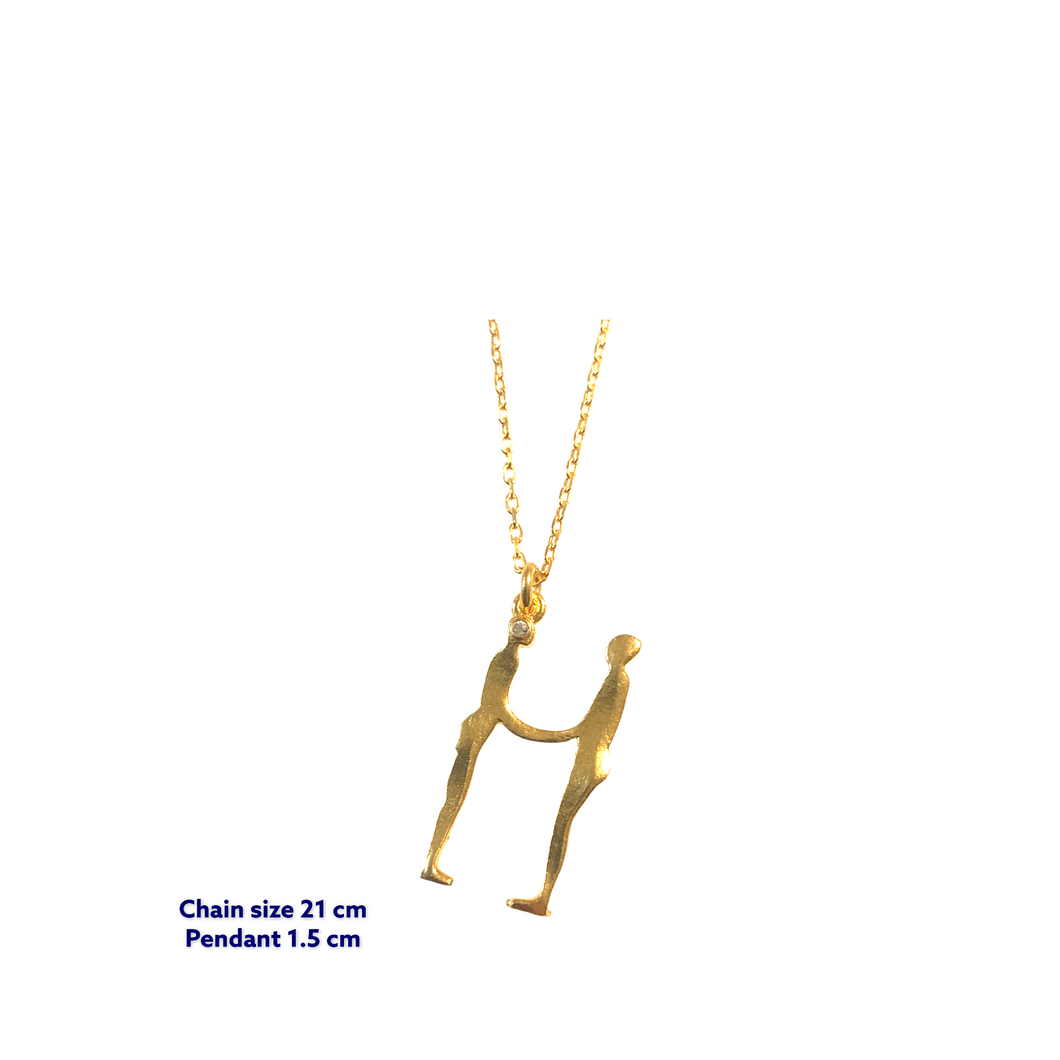 Yoga Letter H Necklace