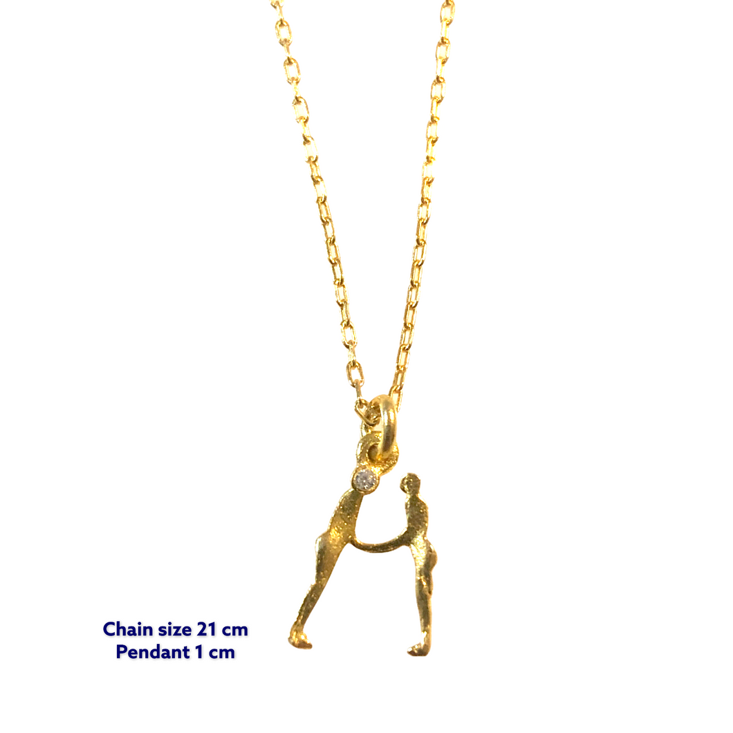 Yoga Letter M Necklace