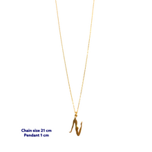 Yoga Letter N Necklace