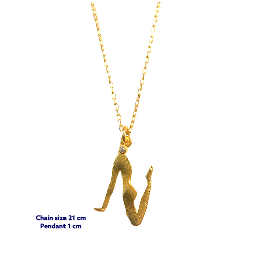Yoga Letter N Necklace