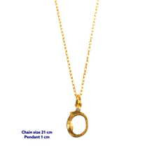Yoga Letter O Necklace