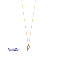Yoga Letter P Necklace
