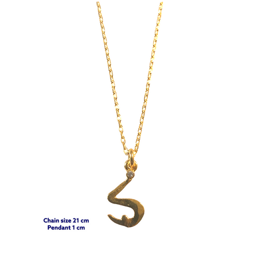 Yoga Letter S Necklace