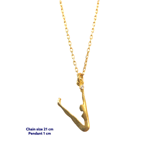 Yoga Letter V Necklace