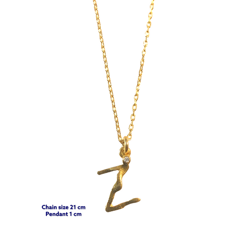 Yoga Letter Z Necklace