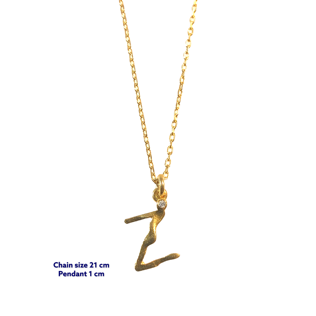 Yoga Letter Z Necklace